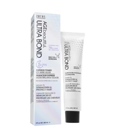 ULTRA BOND 5-Minute Express Toner | Strengthens & Protects 2X Shinier Hair | Builds Bonds w/Arginine | For Added Shine & Custom Shades | Icy Shine Gloss | 2 Fl Oz Icy Shine Gloss 2 Fl Oz (Pack of 1) 5-Minute Express Toner
