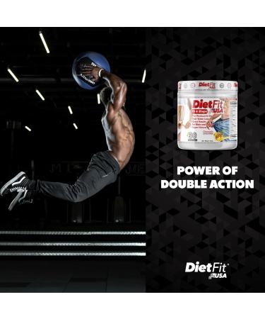 DIETFIT Hydroboost 2-in-1 Pre-Workout & Diuretic - 300g Pineapple Flavor | Intense Energy | 30 Servings Fitness Supplements - International Shipping Available - Buy Online on GoSupps.com