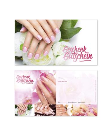 Gift vouchers Com by PoS-Hauer 50 high-quality voucher cards gift vouchers.Highly glossy.Vouchers for nail studio nail design nails manicure.KS1275