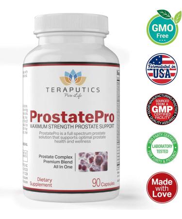 ProstatePro - Saw Palmetto Prostate Health Supplement for Men | Non GMO Bladder Control & DHT Blocker - 90 Capsules - Buy Online on GoSupps.com