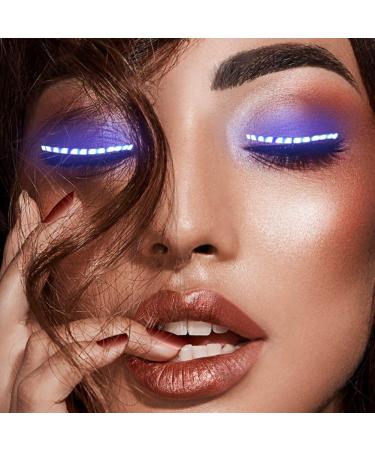 Buy Wishwin LED Light False Eyelashes Waterproof Unisex Shiny & Charming for Parties Clubs & Halloween - Buy Online on GoSupps.com
