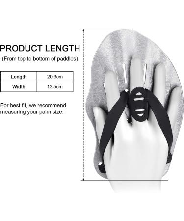 Contour Swim Paddles Hand  Swim Training Hand Paddles with Adjustable Straps  Swimming Hand Paddles for Women and Men grey - Buy Online on GoSupps.com