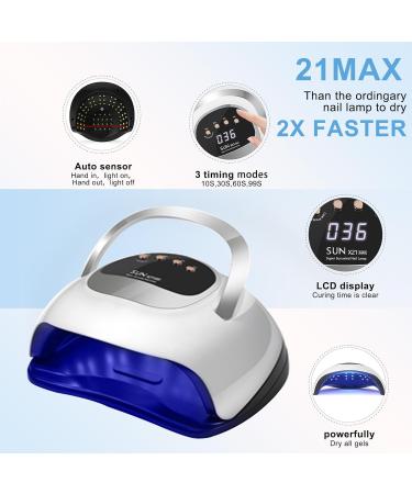 Gel Nail Polish Kit with UV LED Dryer & Electric Nail Drill - DIY Home Nail Tools - Buy Online on GoSupps.com