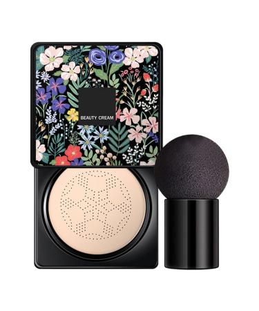 BommFu Bb Cream Foundation with Air Cushion BB Cream Mushroom Head BB Cream Makeup for Oil and Moisture Control | Moisturizing and Lightening Liquid Foundation Cream