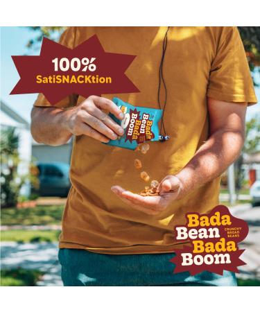 Bada Bean Bada Boom Roasted Fava Beans - 110 Calories, 4g Fiber, 6g Protein - Gluten-Free & Vegan - 4.5oz (Pack of 6) - Buy Online on GoSupps.com