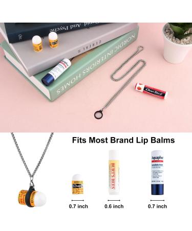 Desing Wish Anti-Lost Lanyard Neck Strap Lip Balm Holder with Non-Slip Silicone Ring Portable Chapstick Holder Lanyard Black Medium - Buy Online on GoSupps.com