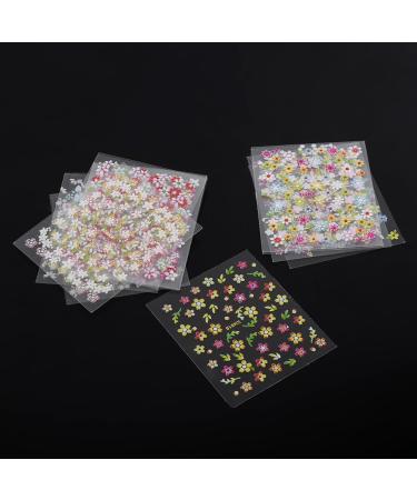 50 Sheets Nail Stickers 3D Flower Nail Art Stickers Decals Decal DIY Decoration Tools - Buy Online on GoSupps.com