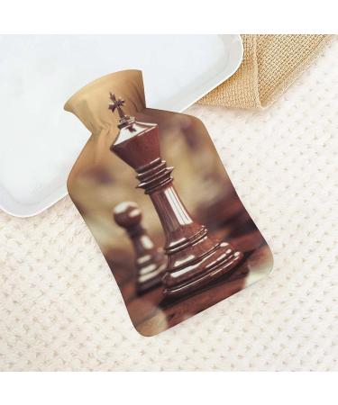 Buy Chess Hot Water Bottle with Plush Cover - Hand Warmer for Adults & Children | 26.5x15.3cm | International Shipping - Buy Online on GoSupps.com