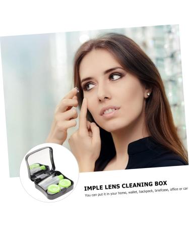 Eye-Catcher Applicator Holder & Contact Lens Case - Healeved 2pc Clear Stand for Eye Care - Buy Online on GoSupps.com