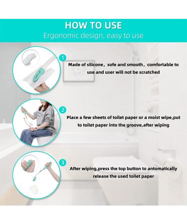Bottom Buddy Long Reach Toilet Wipe Assist Tool for Bathroom Hygiene - Buy Online on GoSupps.com
