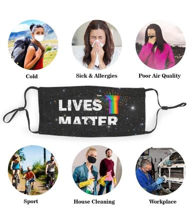 Face Masks Skin Care LGBTQ Lives Matter Safety Masks for College Christmas Gifts - Buy Online on GoSupps.com
