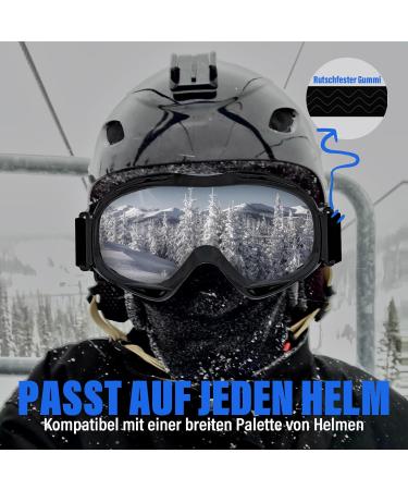 Buy KTEBO Ski Goggles for Men & Women | UV Protection Anti-Fog Mirrored | Perfect for Glasses Wearers - Silver Color - Buy Online on GoSupps.com