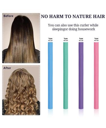 80Pcs 9.4 Inch Flex-rods Hair Rollers for Short, Medium, Long Thick Hair - Colorful DIY Curling Rods - Buy Online on GoSupps.com