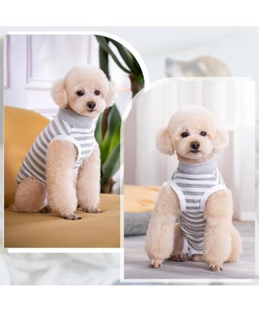 Lyneun Soft Dog Recovery Suit - Breathable Post-Op Body for Male Dogs | Anti-Lick Wound Protection & Allergy Relief - Size S (Gray) - Buy Online on GoSupps.com