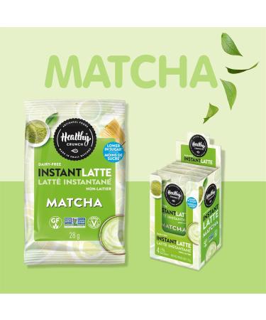 Healthy Crunch Instant Matcha Latte Powder 2 Units x 112g - Gluten-Free Tree Nut-Free Peanut-Free - School Approved Organic Matcha Latte - Safe for Kids - Allergen-Free - Matcha Tea for Daily Use - Buy Online on GoSupps.com