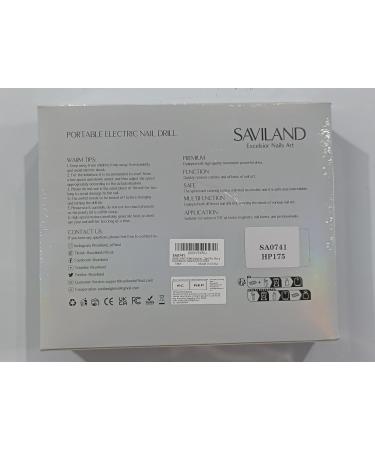 Saviland Rechargeable 40000RMP Nail Drill: Portable Electric Nail Drill Low Noise and Heat with 12 Drill Bits Electric Nail Drills for Acrylic Nails Gel Nails Professional Nail Tools 01-pink Blue Gradient Style - Buy Online on GoSupps.com
