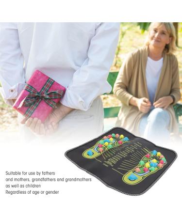 Foot Massage Mat for Blood Circulation & Acupressure - Health Boosting Artificial Leather (35x35 cm) | International Shipping - Buy Online on GoSupps.com