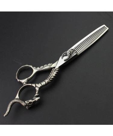 Professional hair scissors 5.5 inch 6 inch JAPAN 440C hairdressing cutting&thinning scissors barber shears (6 inch) - Buy Online on GoSupps.com