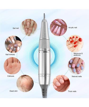 AZ GOGO 30000 rpm Portable Nail Drill - Updated Handpiece for DR-2036 Nail Drill Machine with 2 Jack Host - Buy Online on GoSupps.com