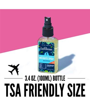Aunt Fannie's Mosquito Spray - Travel Friendly 3.38 fl oz (100 ml) | Natural Insect Repellent - Buy Online on GoSupps.com