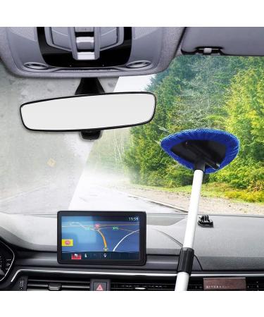 Magnetic Car Window Cleaner Windshield Cleaner with Extendable Handle and Washable Reusable Cloth Pad Head Car Glass Cleaner Kit with Spray Bottle (2 Sets) - Buy Online on GoSupps.com