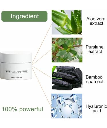 AQSQWQ Blackhead Remover Face Mask Charcoal Pore Cleansing Mask Nose Mask Peel Off Mask for Removing Blackheads on Face and Nose (30g 1.05oz) - Buy Online on GoSupps.com