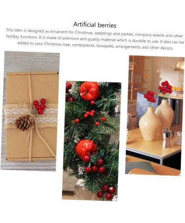 Artibetter 288 Pcs Diy Foam Red Fruit Simulation Berry Fake Berry Picks Burgundy Berry Picks Christmas Craft Wreath Pick Red Fake Berry Christmas Plants Picks Decor Artificial Crafts Redx2pcs 1.5x1.5x1.5cmx2pcs - Buy Online on GoSupps.com