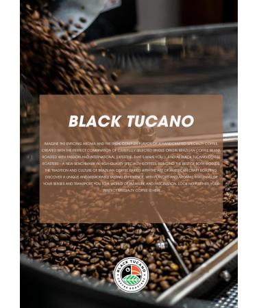 Black Tucano Brazilian Specialty Medium Roast Premium Blend Coffee - Premium 86+ Points Ground - 250g 24 Pack - Buy Online on GoSupps.com