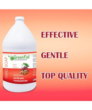 GreenFist Almond Cherry Foaming Hand Soap Refill - 128oz - Made in USA - Buy Online on GoSupps.com