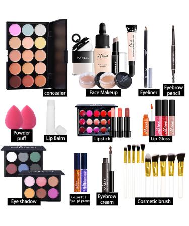 Chseea Makeup Set - Beauty Gift Set | Complete Cosmetics Collection for Face Eyes & Lips - Concealer Eyeshadow Palette Lip Gloss Lipstick - Buy Online on GoSupps.com