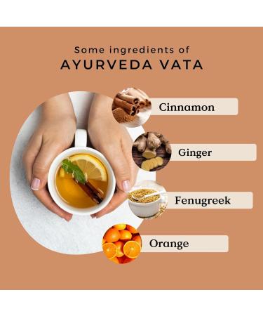 Ayurveda Tea Vata Organic 100g (50 Cups) | Herbal Loose Leaf Tea with Liquorice Ginger Cinnamom Fenugreek Cardamom Orange REPLANTEA - Buy Online on GoSupps.com