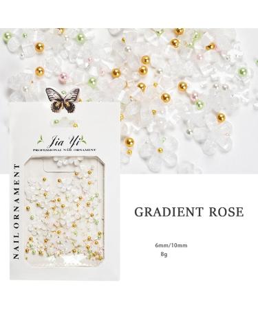 1Bag 3D Flower For Women Nails Art Decorations Easy Installation And Removal Add Charm To Your White - Buy Online on GoSupps.com