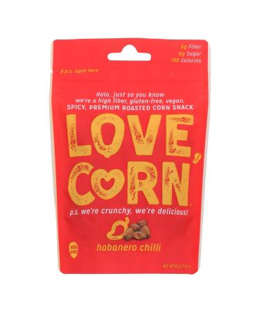 Love Corn - Roasted Corn Habanero - Case of 10 - 1.6 OZ10