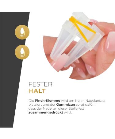 Pinch Clamp Set of 2 for Perfect Nail Design | UV Gel & Acrylic C-Curve Aid - Shop Internationally - Buy Online on GoSupps.com