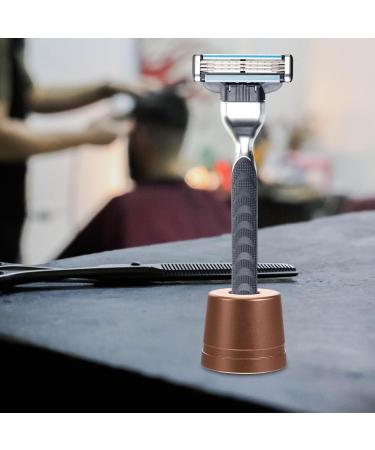 Beaupretty 2-Section Shaving Base & Razor Holder - Bathroom Storage for Razors & Toothbrushes - Aluminum Organizer - Buy Online on GoSupps.com