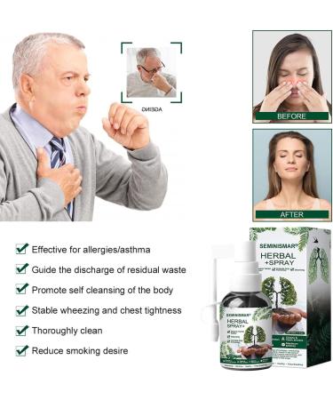Herbal Lung Cleaning Spray - Detox & Repair | 30ml Natural Oral Spray for Smokers & Cough Relief - Buy Online on GoSupps.com