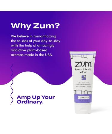 Zum Lavender Hand and Body Lotion - 6 fl oz | Moisturizing & Soothing - Buy Online on GoSupps.com