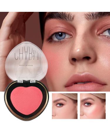 Makeup Blush for Women - Heart Shaped Monochromatic Powder Blush | Natural Looking Highly Pigmented Blush Powder for Women Daily Cosmetics - Buy Online on GoSupps.com