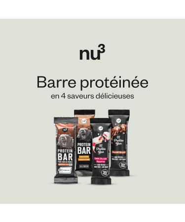 nu3 Fit Protein Bar White Chocolate Raspberry 12 x 55g - high protein bar with 17.6g protein per bar - palm oil and aspartame free - 2.5g sugar per bar - milk protein - Buy Online on GoSupps.com