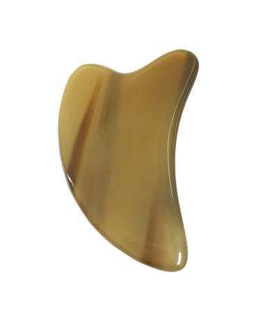 Natural African Buffalo Horns Hand-Made Scraping Board for Face Eye and Body for Massage Detoxification SPA Massage Beauty and Skin Care Tool
