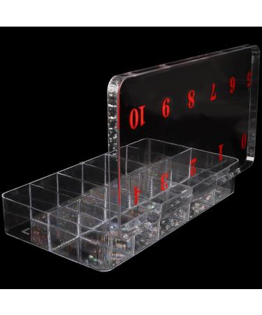 Beauticom USA Small Empty 11 Space Nail Art Tip Storage Organizer Box - Clear | Large Case for False Nail Tips & Accessories - Buy Online on GoSupps.com