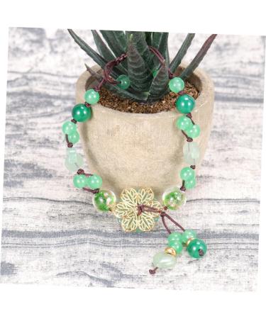 CALLARON 2 Pcs Retro Brace Lace Bead Bracelet for Women Ethnic Bracelet Creative Bead Bracelet Women's Bracelets Adjustable 25.5*2cm Green - Buy Online on GoSupps.com