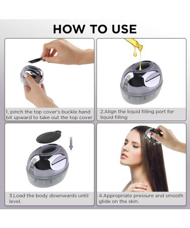 Actoys 2-in-1 Scalp Massage Brush & Hair Applicator Bottle | Essential Oil Serum & Hair Treatment Device - Buy Online on GoSupps.com