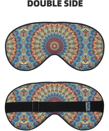 Adjustable Double-Sided Round Mandala Sleep Mask | Soft Eye Covers for Perfect Shading & Reduced Eye Edema - International Shipping - Buy Online on GoSupps.com
