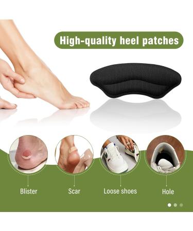 Heel Cushion Pads Heel Grips Heel Protectors Shoe Heel Inserts Heel Protector Toe Inserts for Shoes Too Big Foot Cushions & Pads Shoe Size Reducer Shoe Repair Heel Guards Inserts for Too Big Shoes Black - Buy Online on GoSupps.com