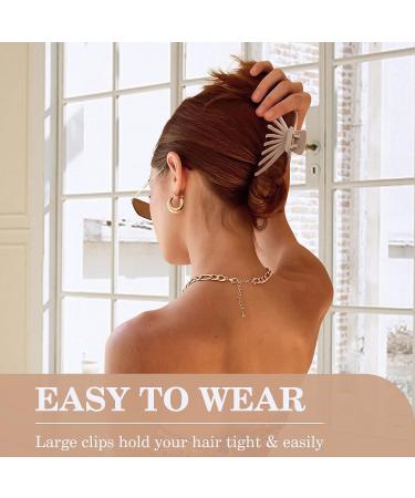 6Pcs Extra Large Neutral Hair Clips for Women - Matte Jumbo Strong Hold Hair Claws for Thick Thin Hair - Non-slip Jaw Claw Clip with Box - Hair Accessories for Christmas Gifts - Buy Online on GoSupps.com