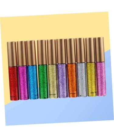 Mipcase 10pcs Eyeliner Pencil Glitter Eye Shadow Shiny Eyeshadow Liquid Eyeliner Liquid Eyeshadow Sequins - Buy Online on GoSupps.com