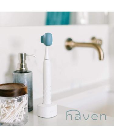 Haven Toothbrush Cover Set - 4 Pack Toothbrush Protectors for Electronic and Manual Toothbrushes - Travel Case Holder in White, Gray, Coral, Teal - Buy Online on GoSupps.com