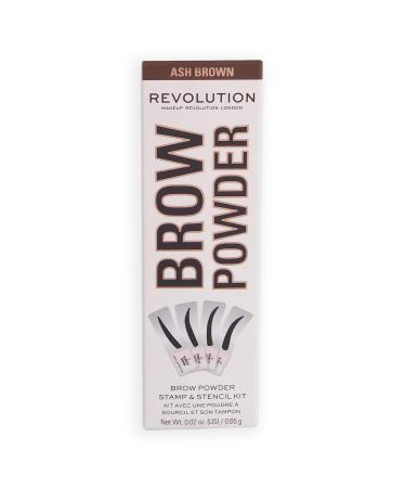 Revolution Brow Powder Stamp & Stencil Kit - Ash Brown Brow Shaping Tool with Stencils | International Shipping Available - Buy Online on GoSupps.com