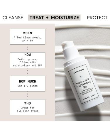 Naturium Vegan Lactic Acid Emulsion 5% - Anti-Aging Skin Treatment with Aloe & Alpha Bisabolol 1.7 oz - Shop Internationally - Buy Online on GoSupps.com
